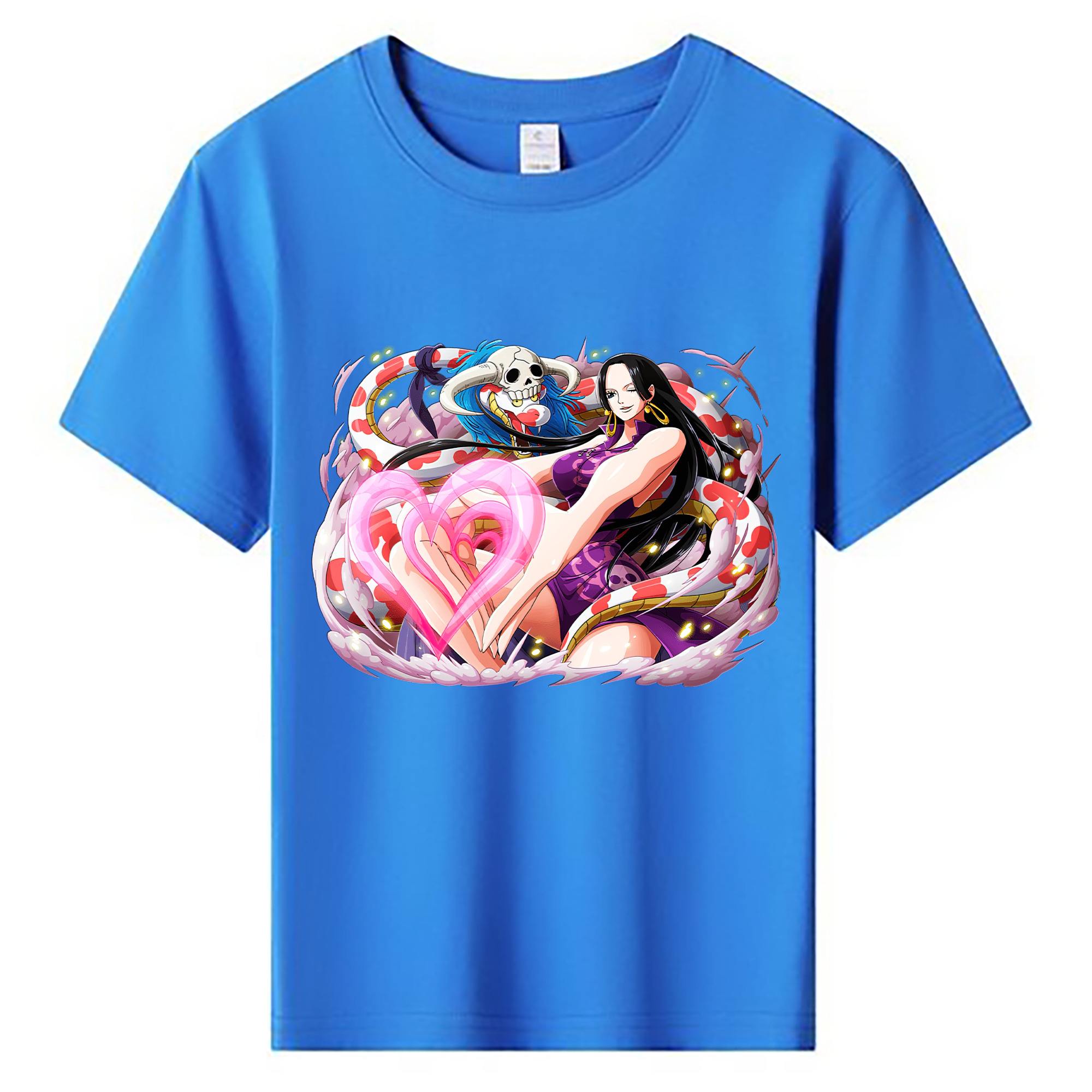 ワンピース ボア・ハンコック ONE PIECE Boa·Hancock 綿100％キッズTシャツ（フロントプリント）